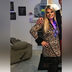 Halloween leopard costume dress